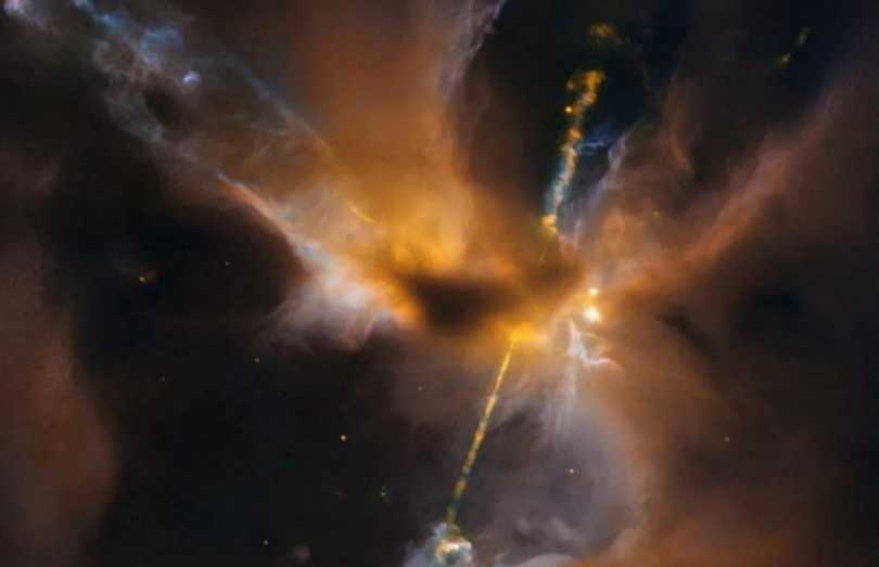 HH 24: The Cosmic 'Lightsaber' Jet from a Newborn Star in Orion