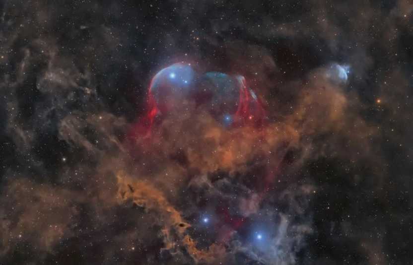 First-Ever Capture of Supernova Remnant G115.5+9.1: A Cosmic Duo Named After Mythological Monsters